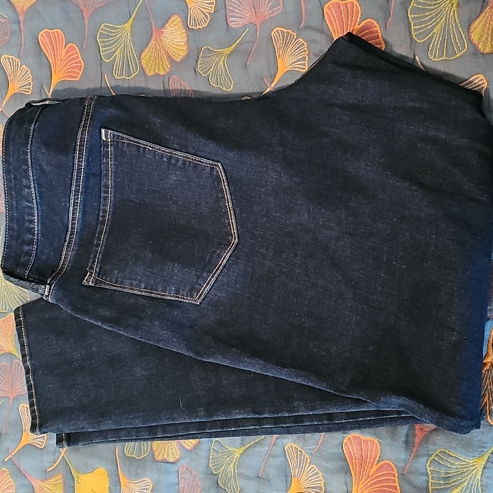 Seven7 Jeans size 14 skinny cut dark blue (nwot)